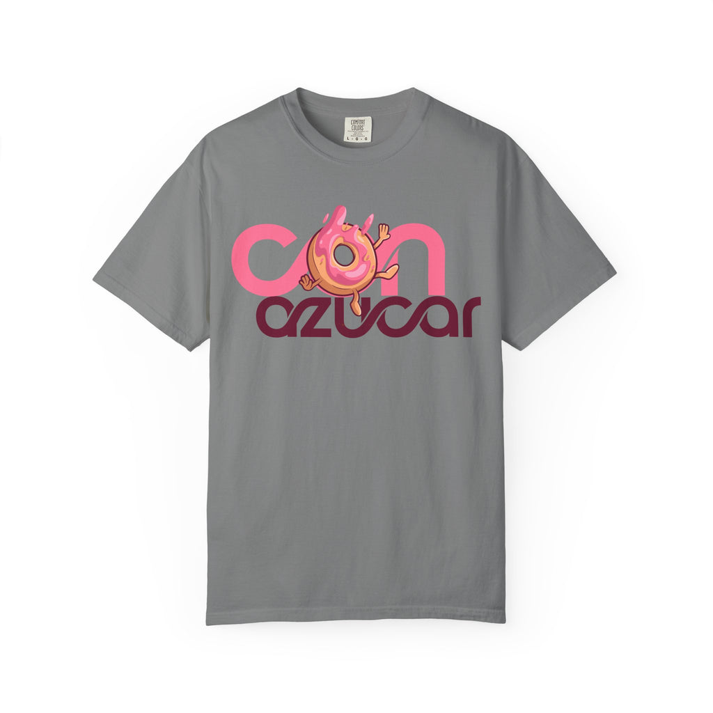 Con Azucar T-Shirt — Pink Donut Retro Graphic Tee