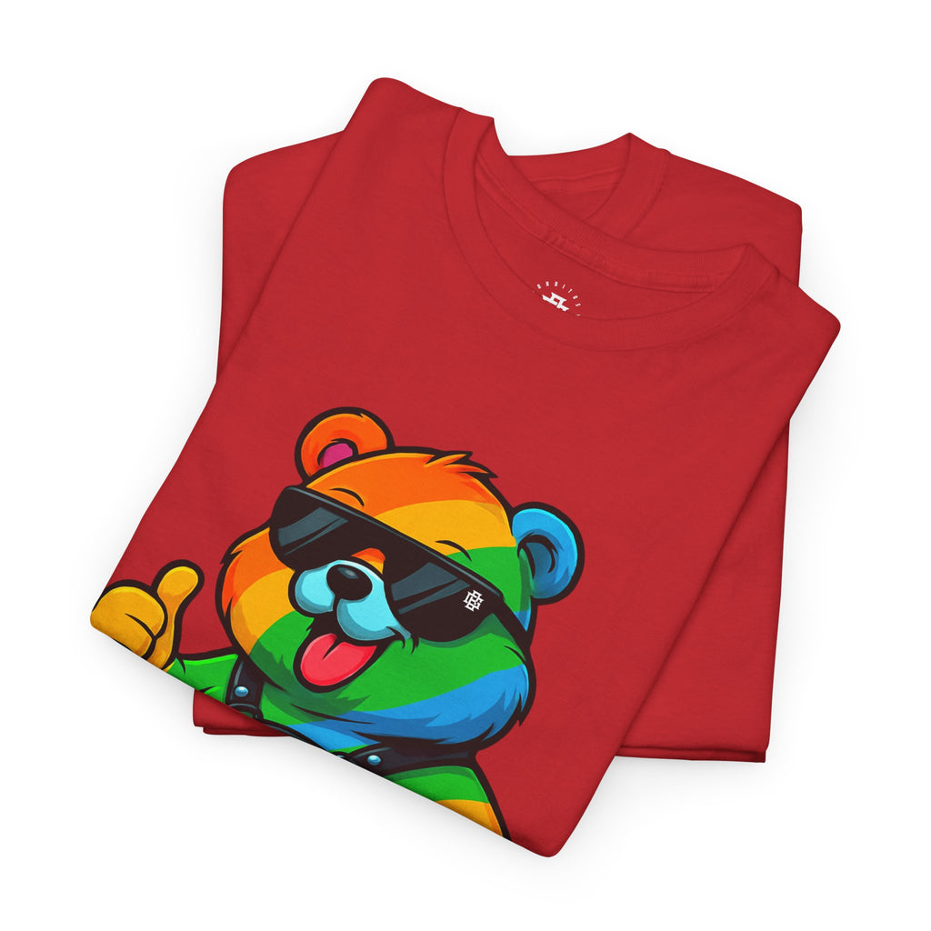 Rainbow Thumbs-Up Bear T-Shirt — Cute Pride Graphic Tee