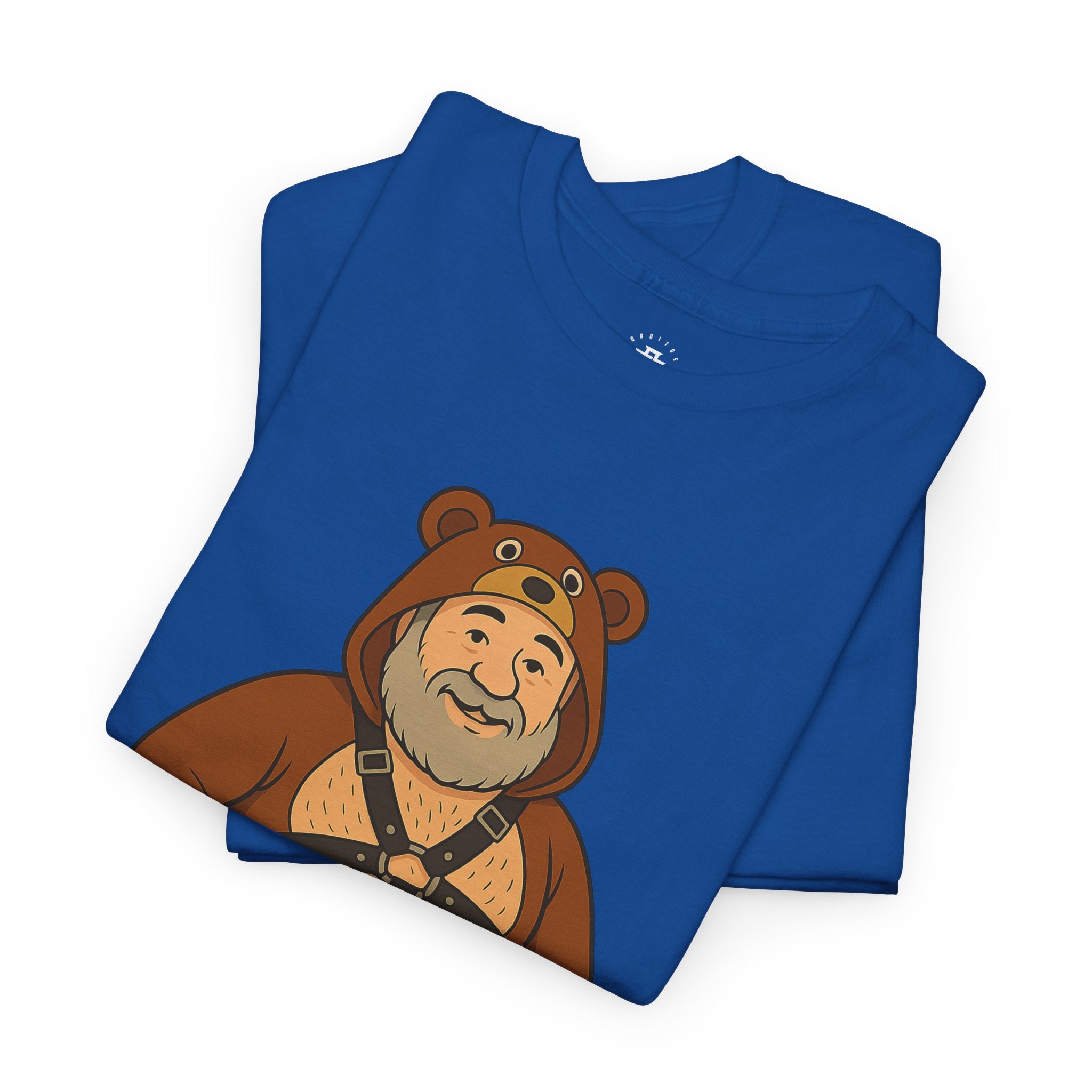 Bear Costume Graphic T‑Shirt — Cute Chubby Bear Illustration Tee
