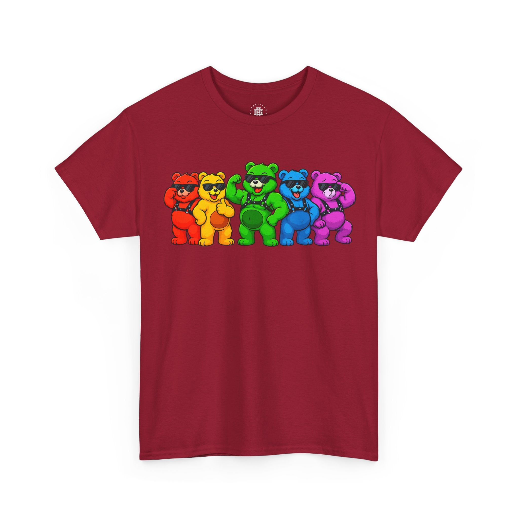 Rainbow Dancing Bears T-Shirt — Colorful Retro Bear Graphic Tee for Pride & Gifts