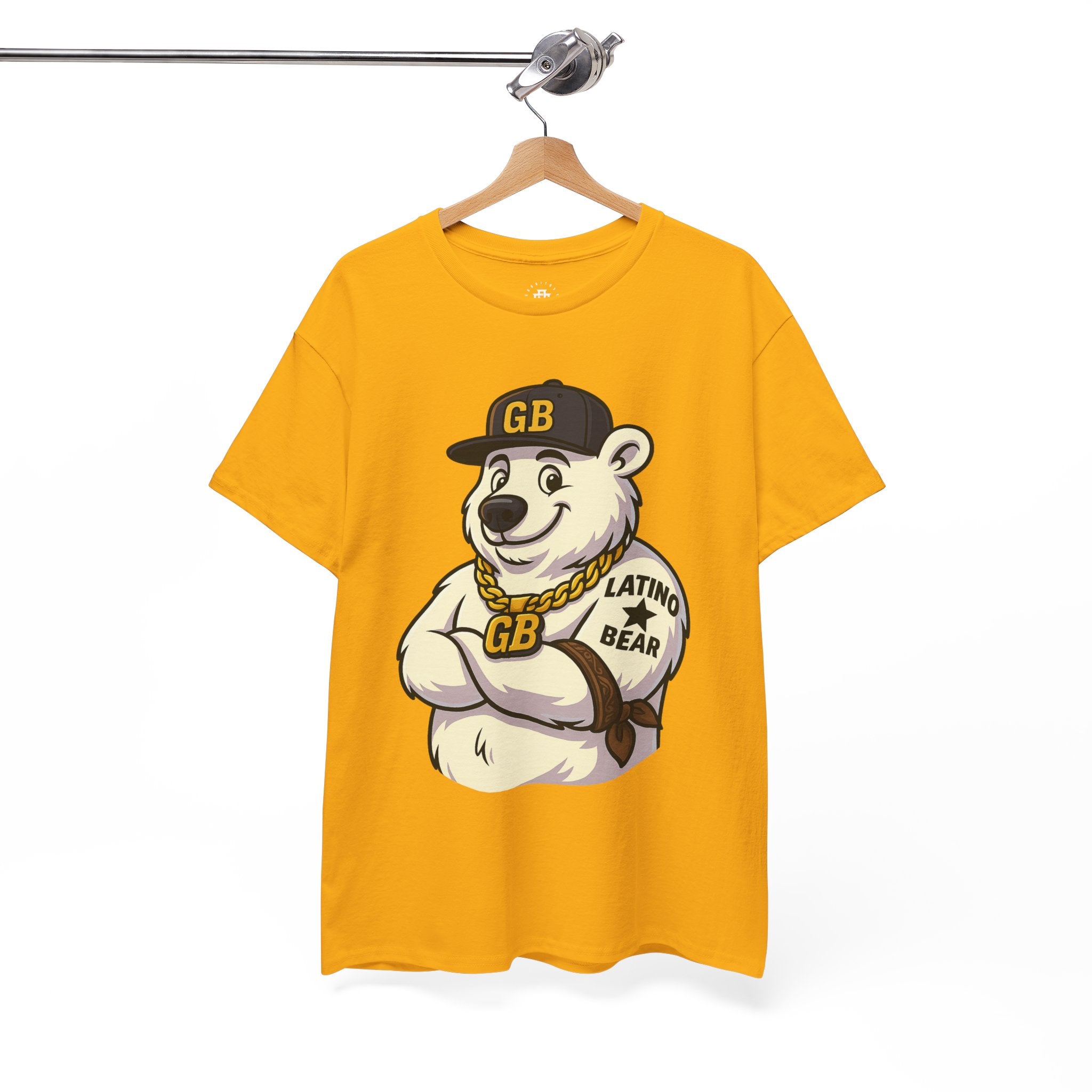 Latino Bear Graphic Tee — GB Mascot Polar Bear Shirt
