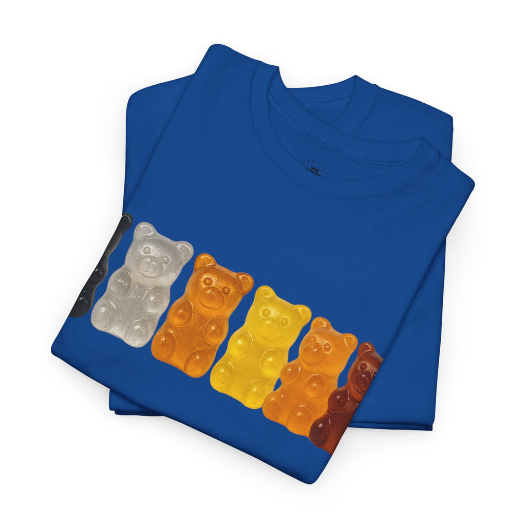 Gummy Bear Row T-Shirt — Retro Candy Graphic Tee