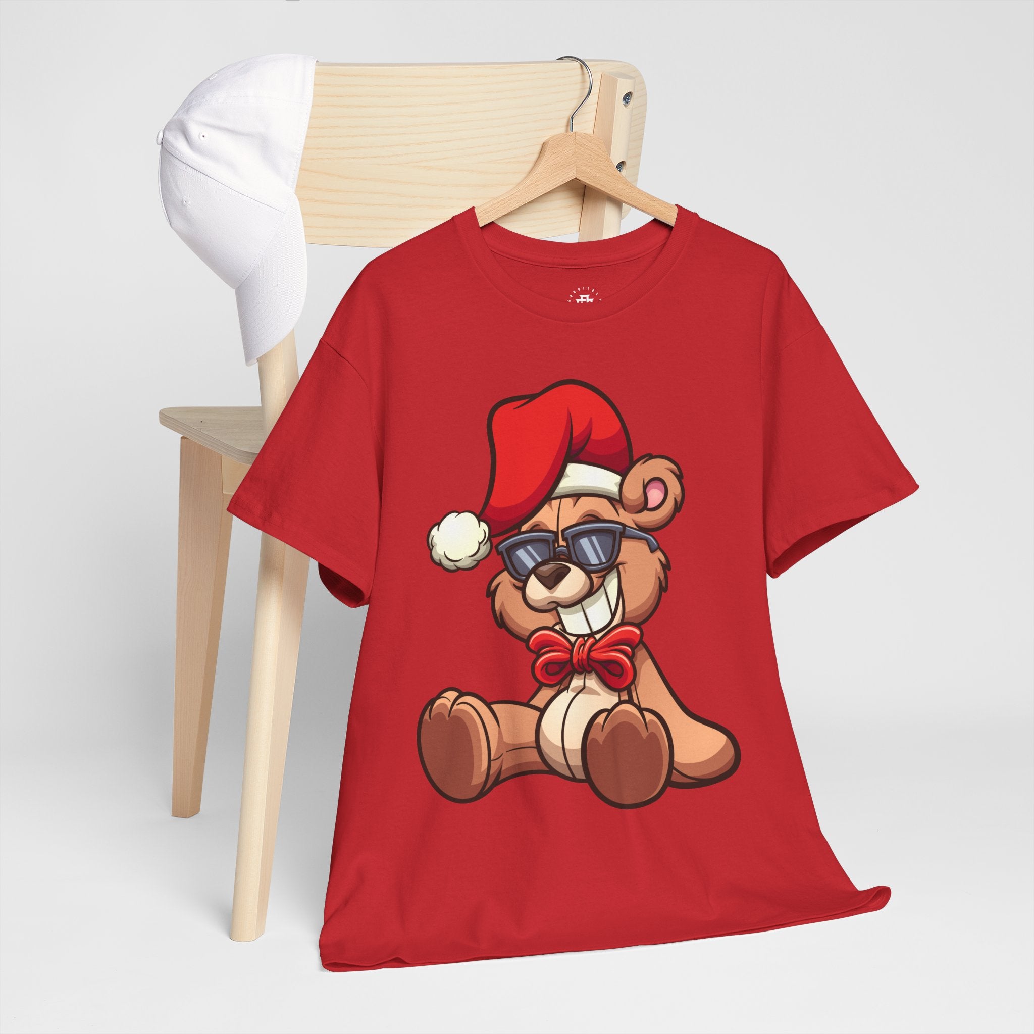 Christmas Teddy Bear Tee — Cool Sunglasses Santa Bear Holiday T-Shirt