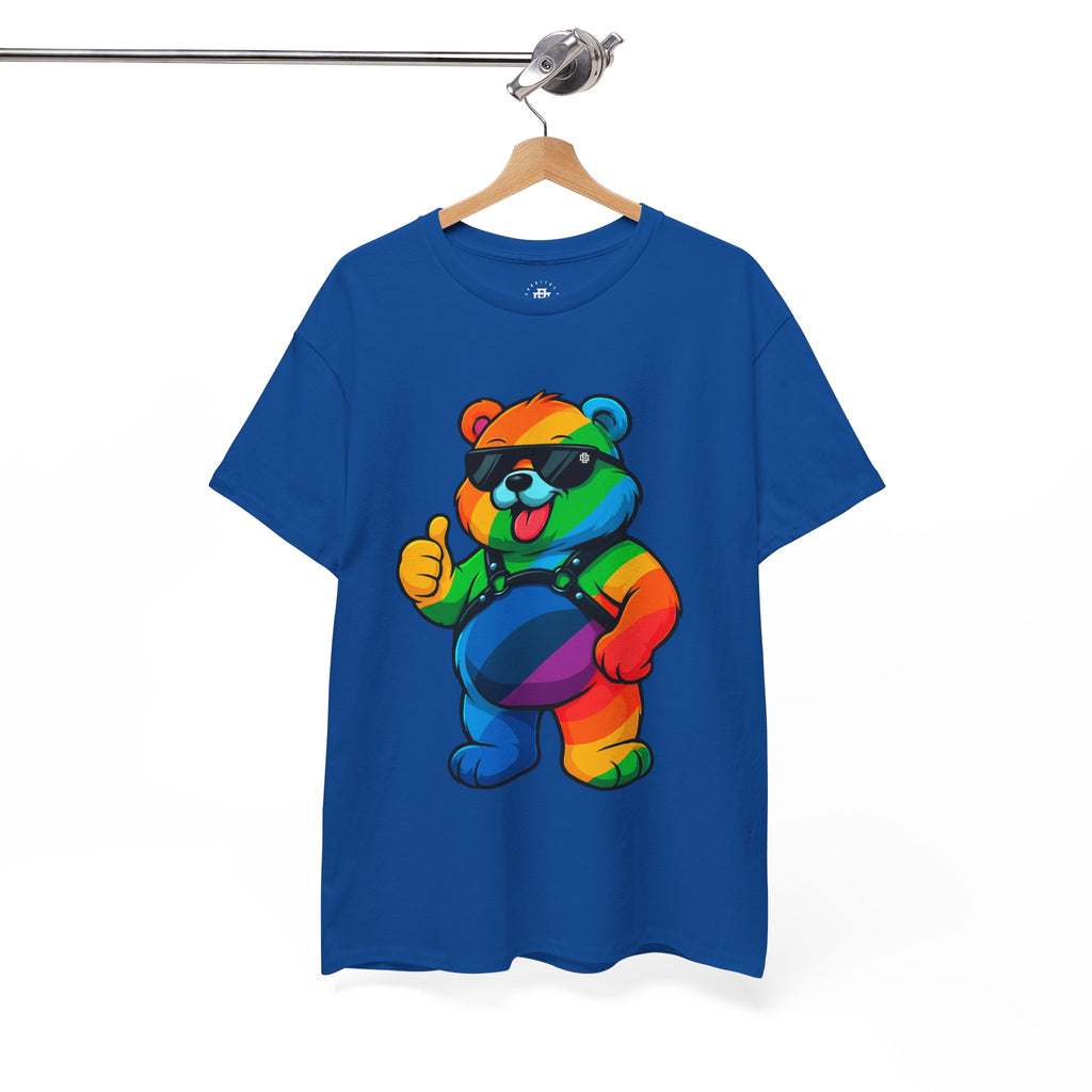 Rainbow Thumbs-Up Bear T-Shirt — Cute Pride Graphic Tee