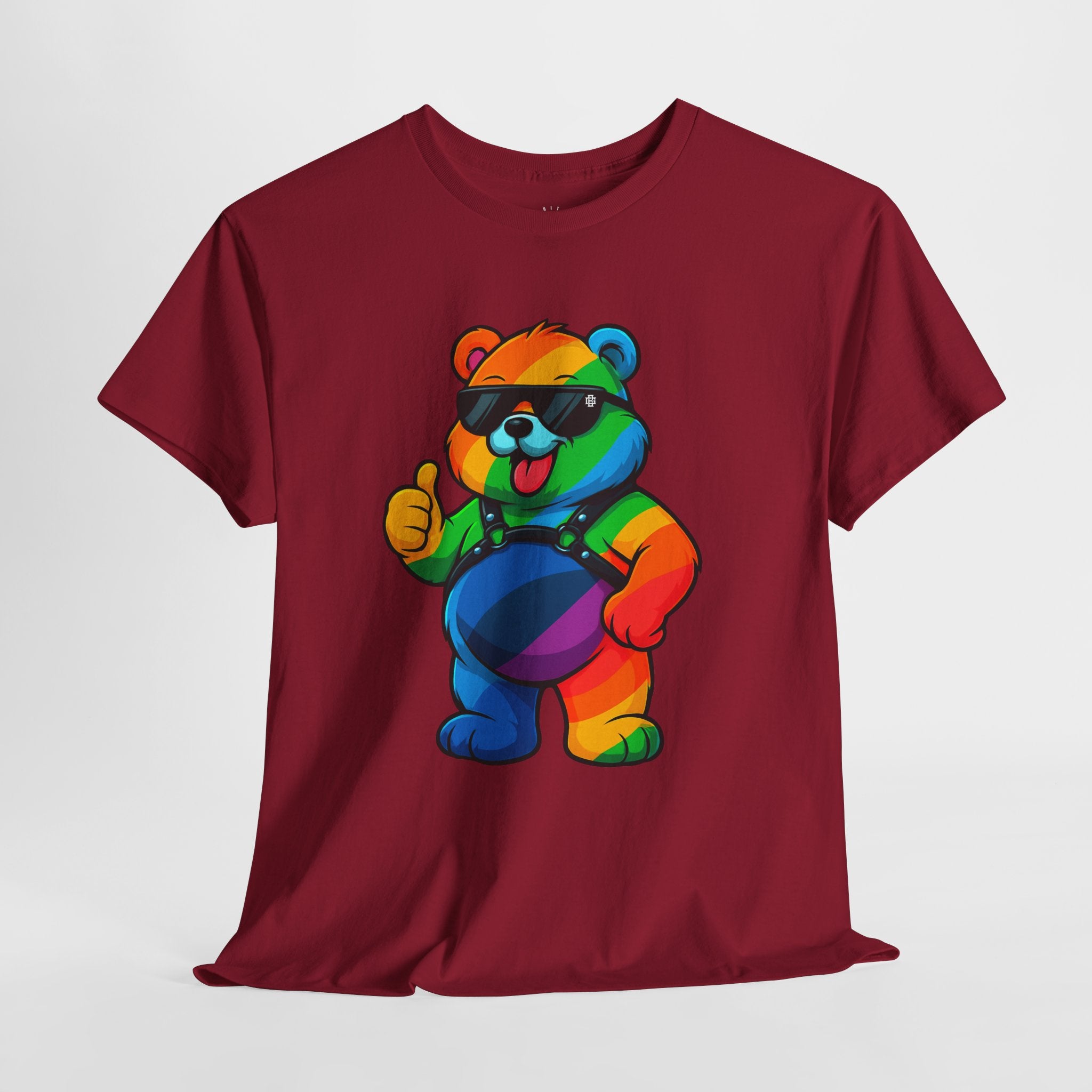 Rainbow Thumbs-Up Bear T-Shirt — Cute Pride Graphic Tee