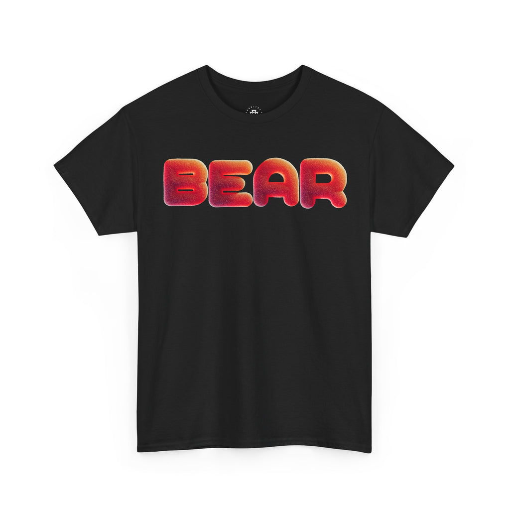 BEAR Bubble Text T-Shirt — Retro Puffy Letter Graphic Tee