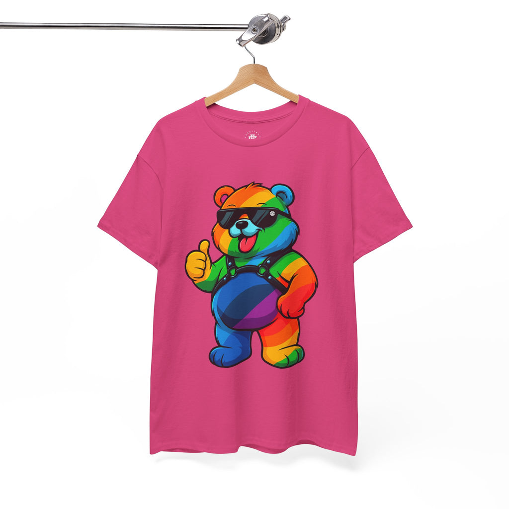 Rainbow Thumbs-Up Bear T-Shirt — Cute Pride Graphic Tee