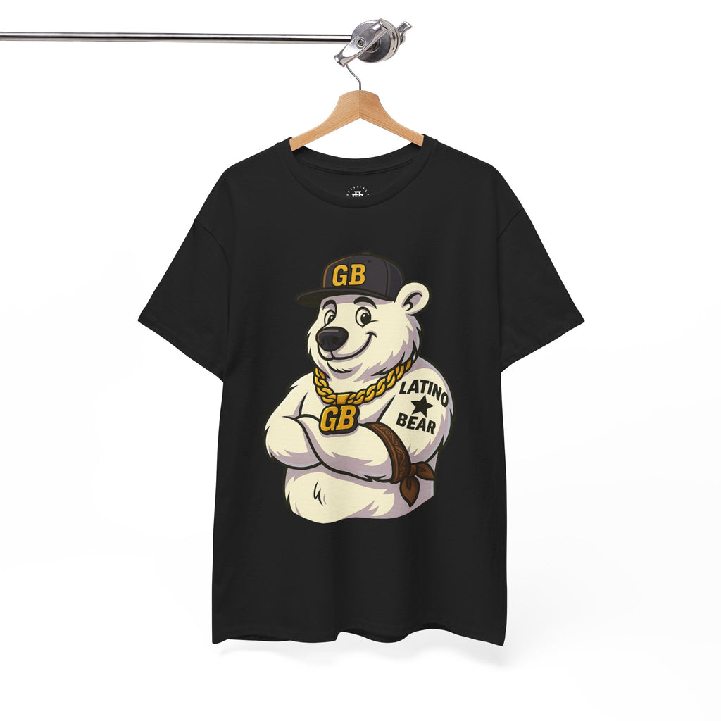 Latino Bear Graphic Tee — GB Mascot Polar Bear Shirt
