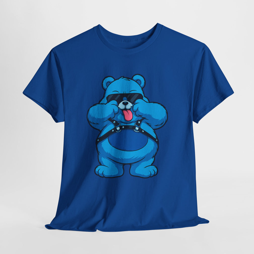 Blaues Teddy-Peekaboo-T-Shirt