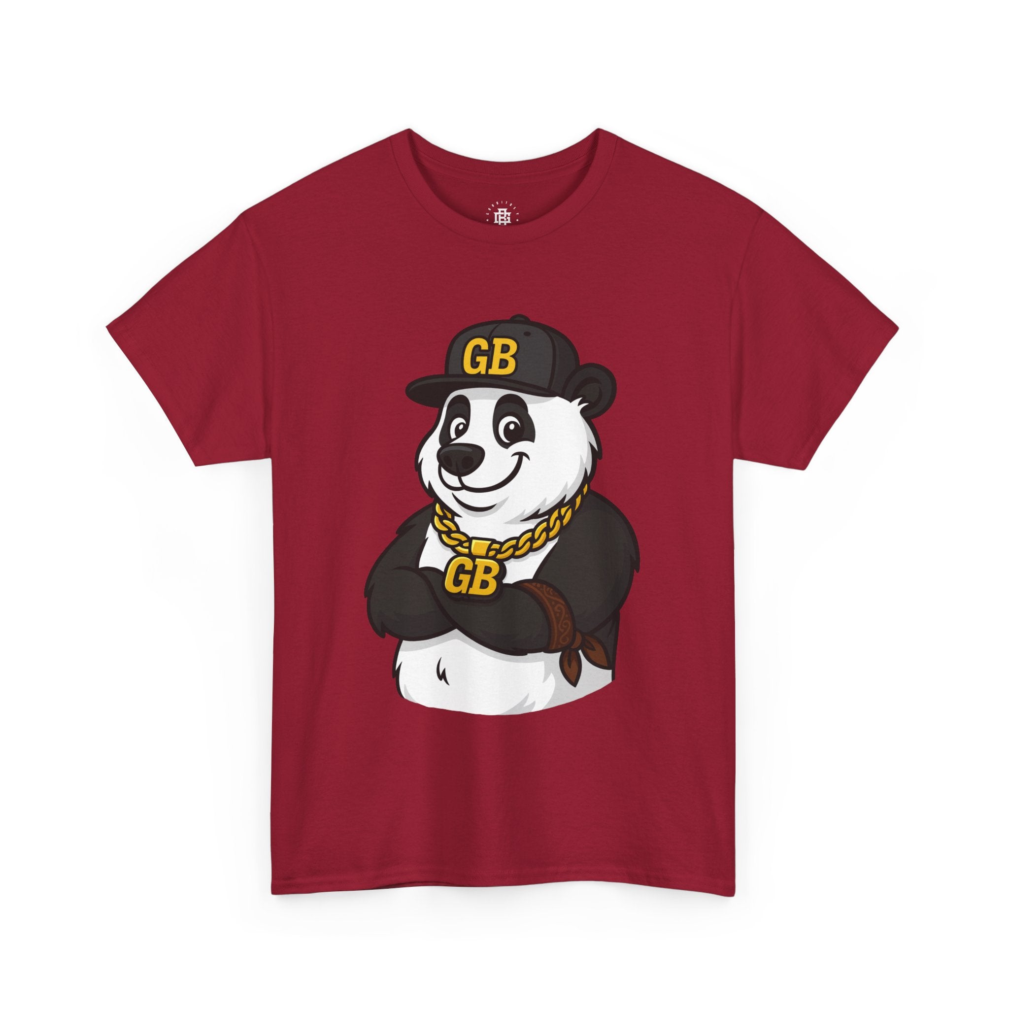 Panda Gangster Graphic Tee — GB Chain Logo T-Shirt