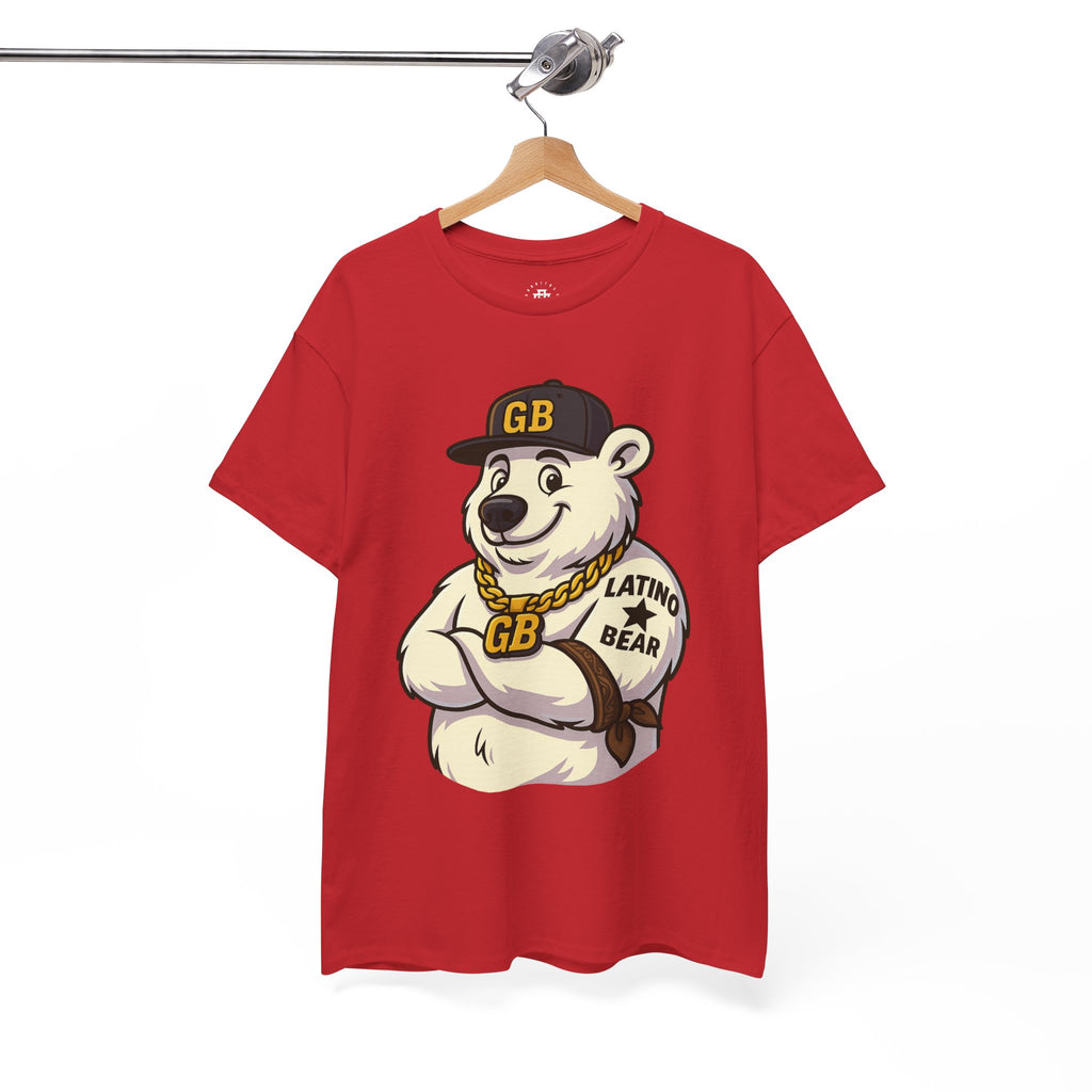 Latino Bear Graphic Tee — GB Mascot Polar Bear Shirt