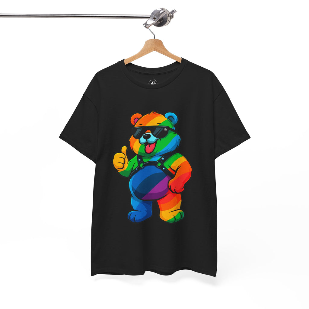 Rainbow Thumbs-Up Bear T-Shirt — Cute Pride Graphic Tee