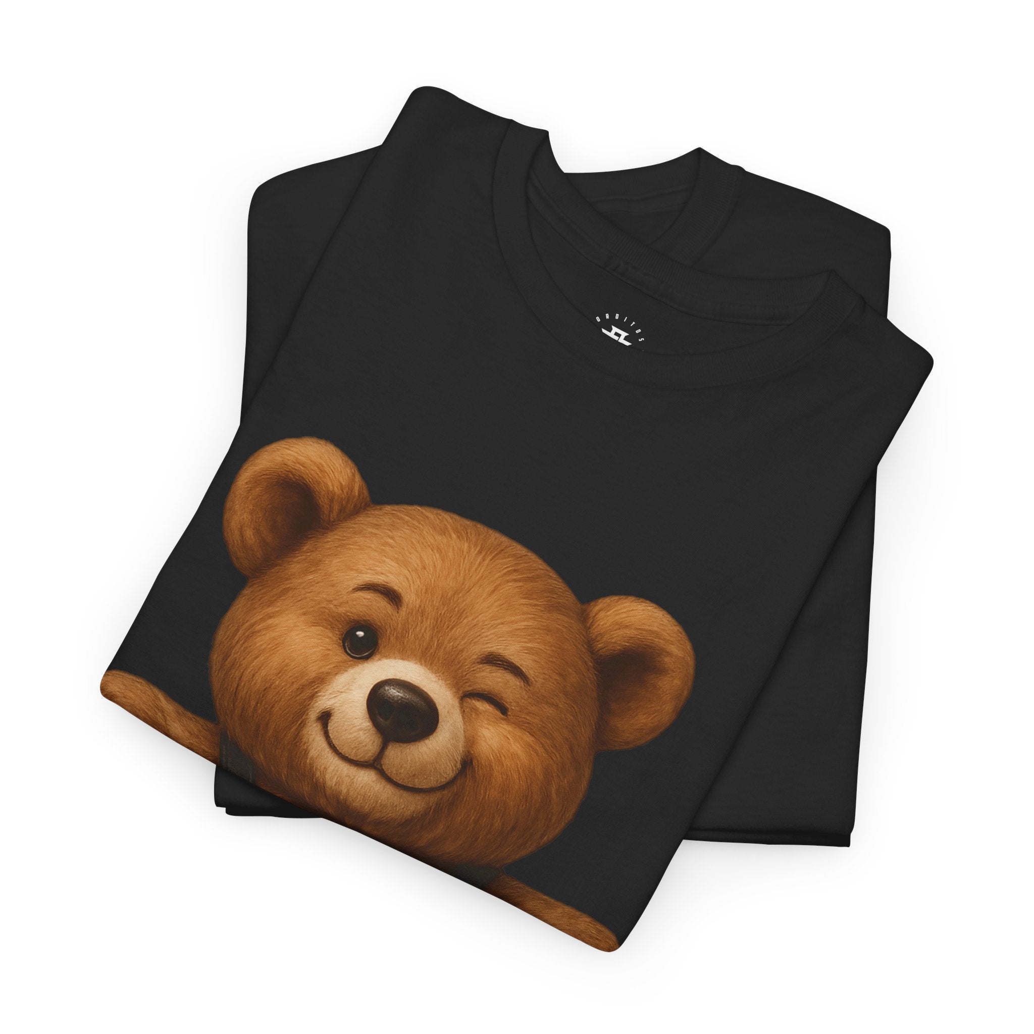 Bear with Harness Graphic T‑Shirt — Cute Teddy Chest Harness Tee