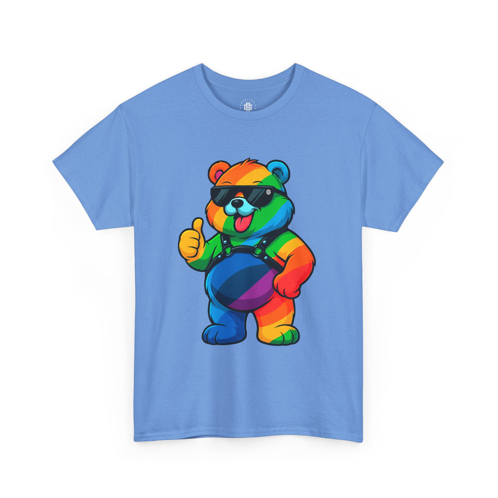 Rainbow Thumbs-Up Bear T-Shirt — Cute Pride Graphic Tee