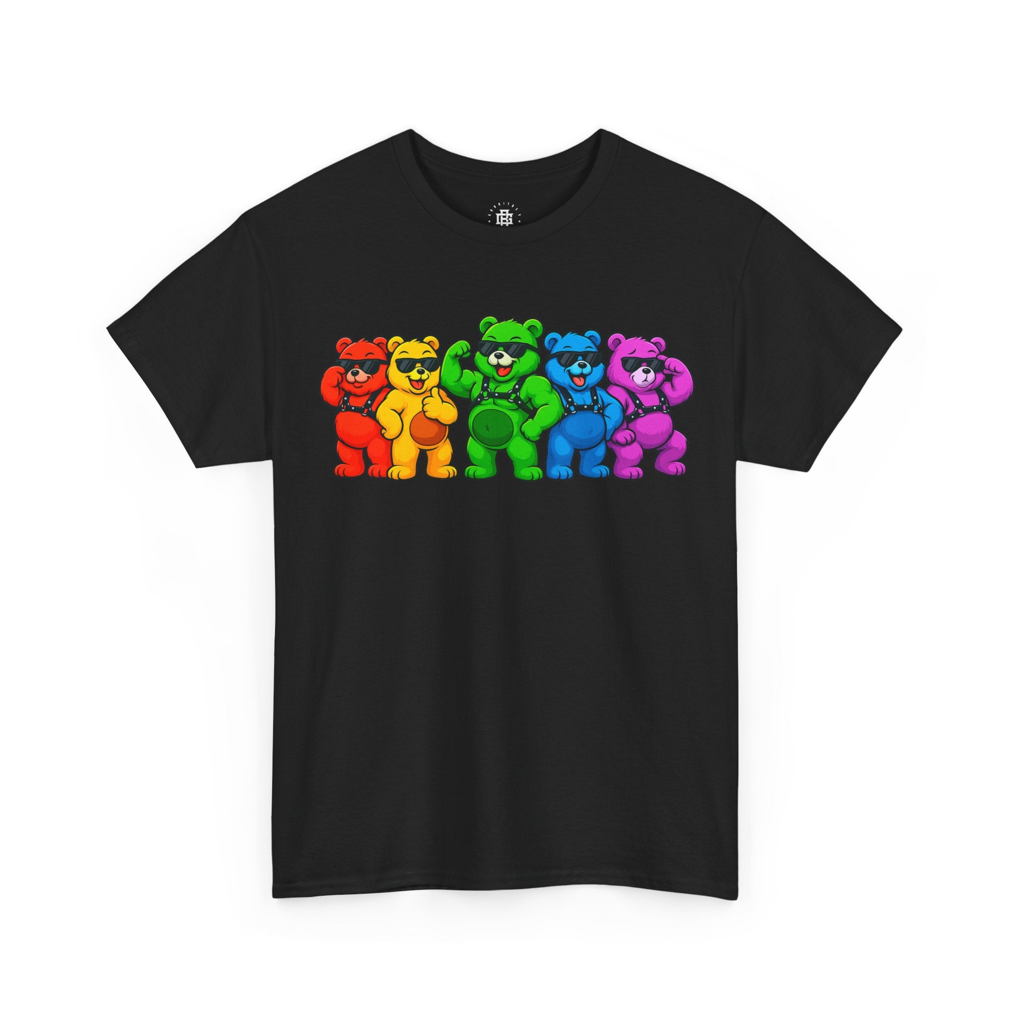 Rainbow Dancing Bears T-Shirt — Colorful Retro Bear Graphic Tee for Pride & Gifts