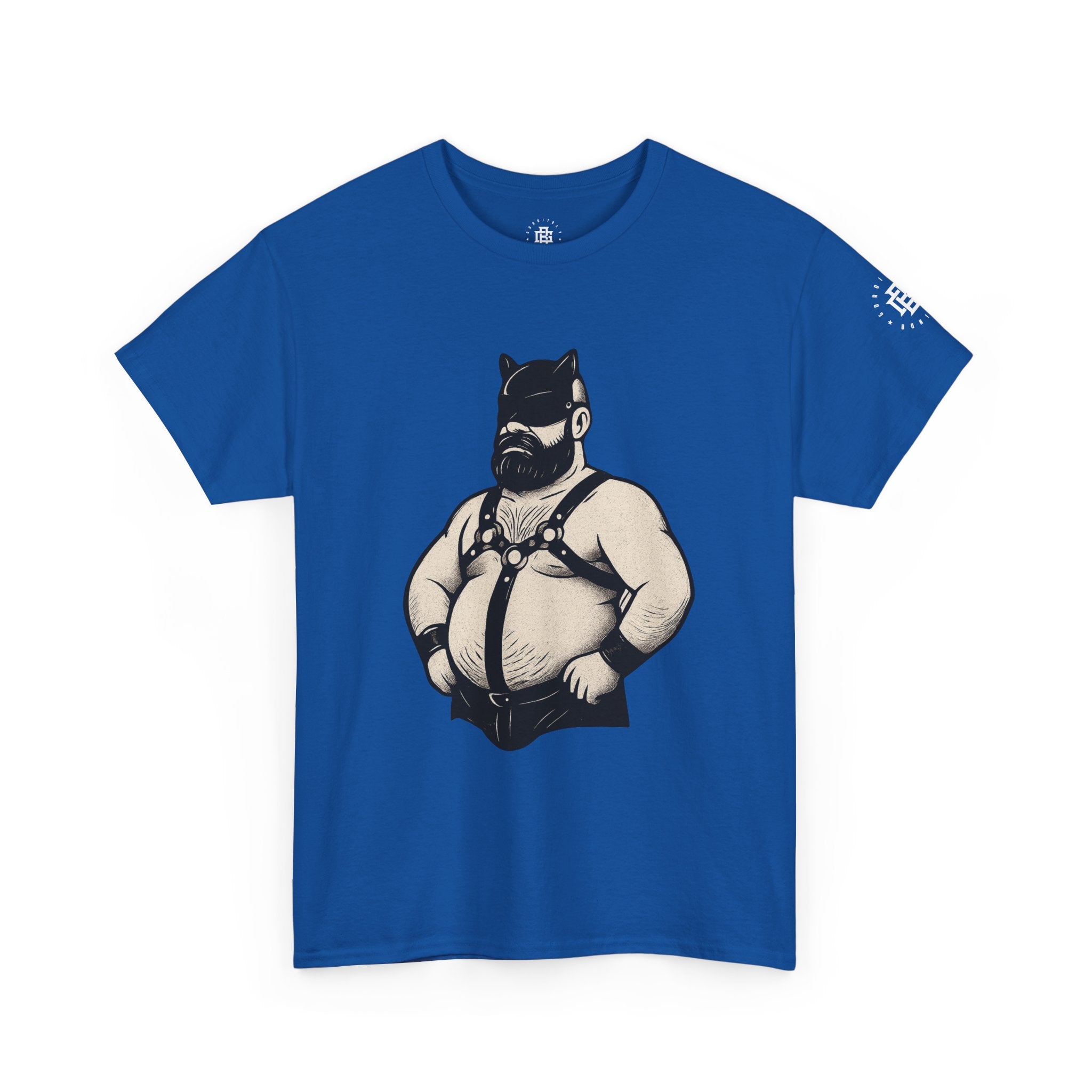 Bear Mask Leather Pride Tee — Biker Bear Graphic T-Shirt