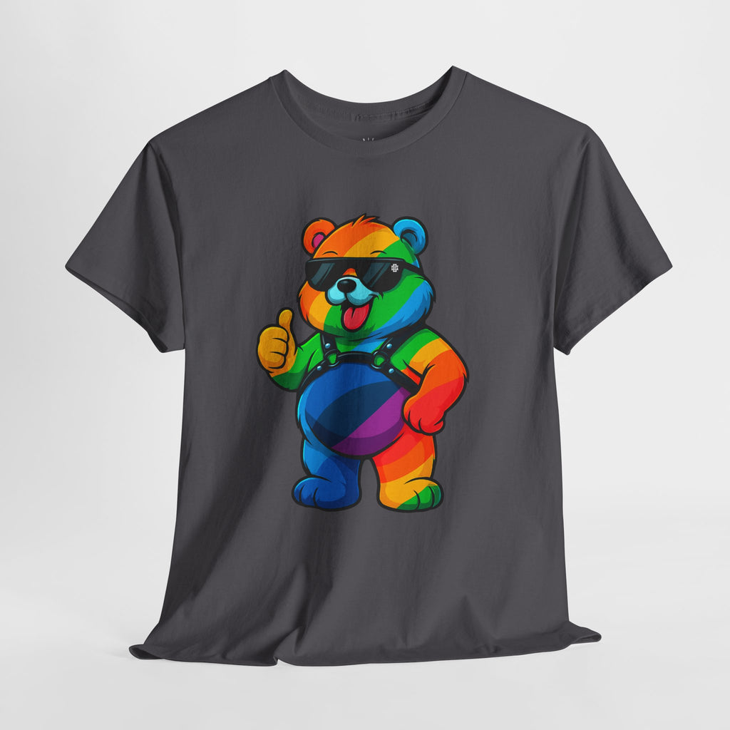 Rainbow Thumbs-Up Bear T-Shirt — Cute Pride Graphic Tee