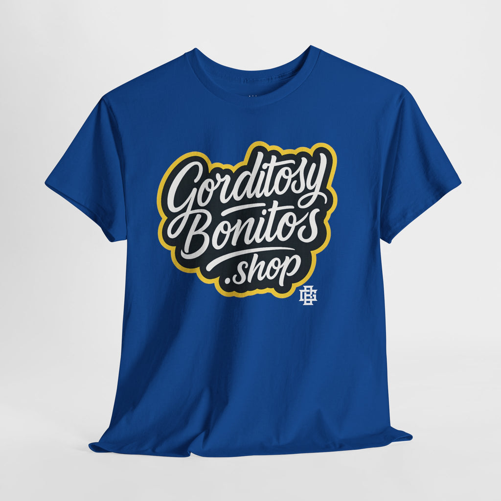 Gorditosy Bonitos.shop T‑Shirt — Retro Script Logo Tee
