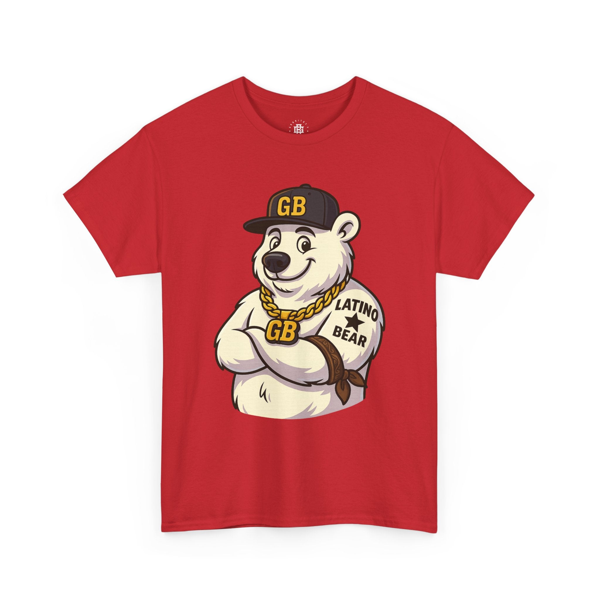 Latino Bear Graphic Tee — GB Mascot Polar Bear Shirt