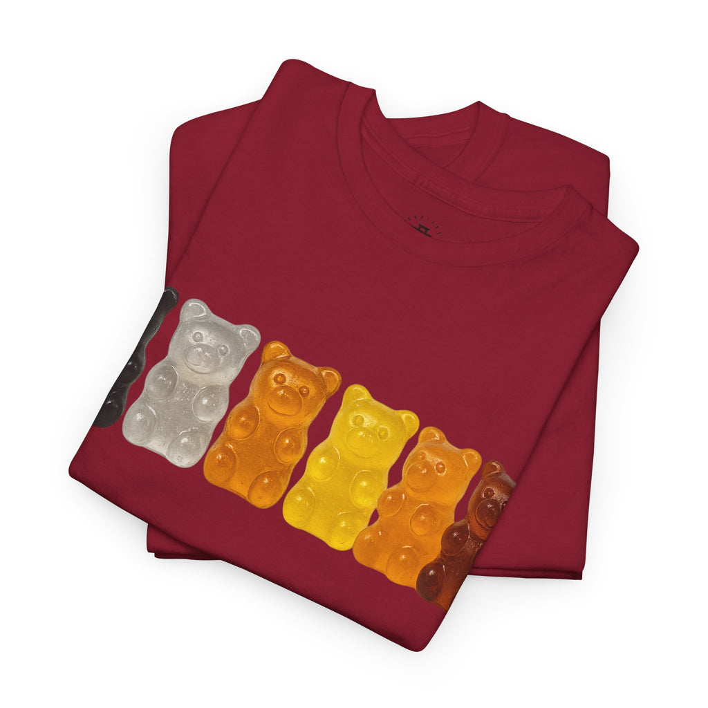 Gummy Bear Row T-Shirt — Retro Candy Graphic Tee