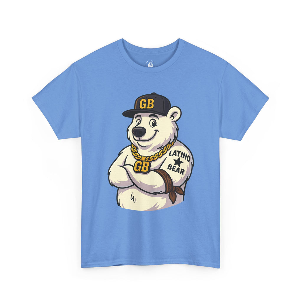 Latino Bear Graphic Tee — GB Mascot Polar Bear Shirt