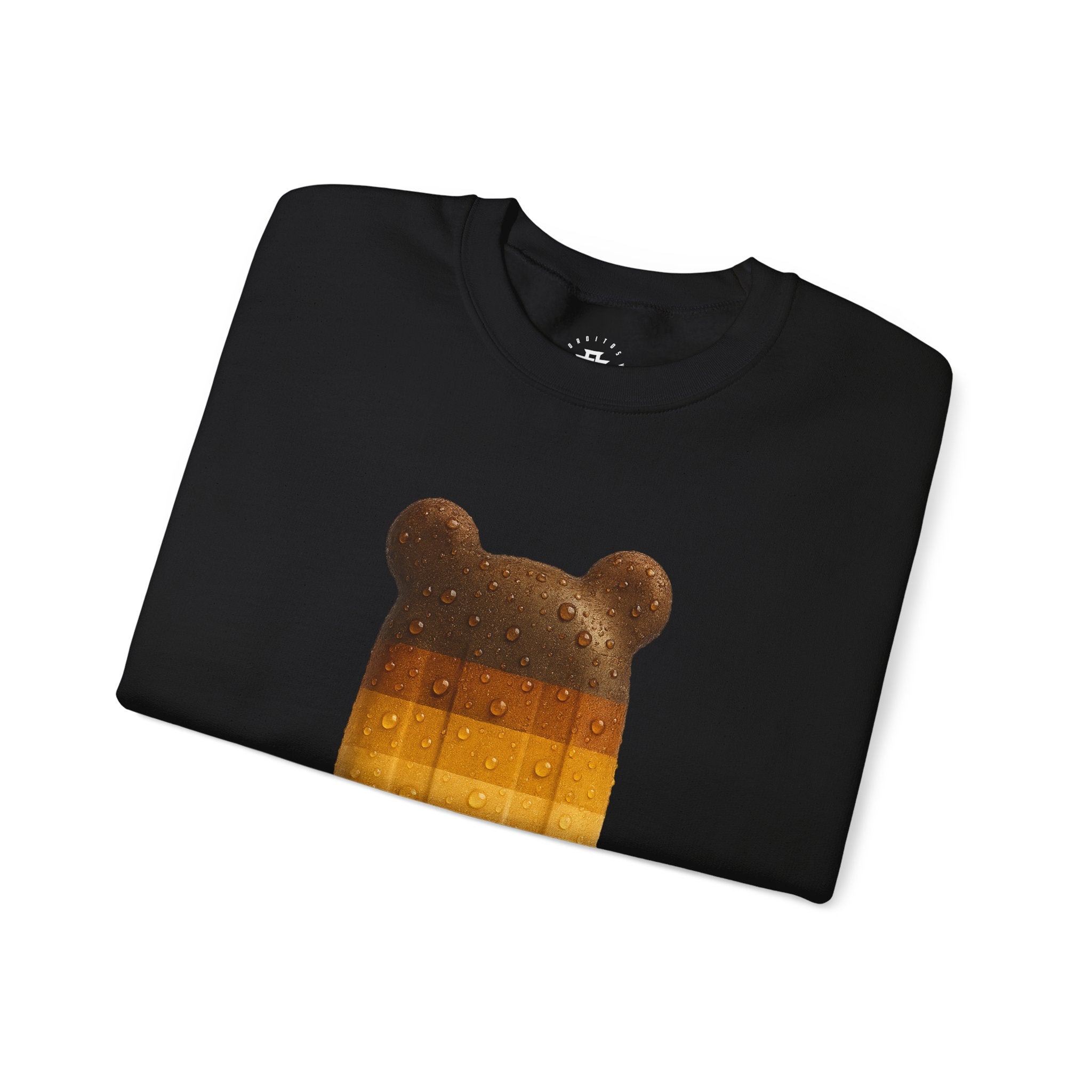 Bear Popsicle Crewneck Sweatshirt — Retro Ombre Ice Cream Graphic