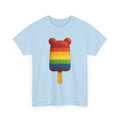 Rainbow Popsicle T-Shirt — Cute Bear-Shaped Pride Ice Cream Tee