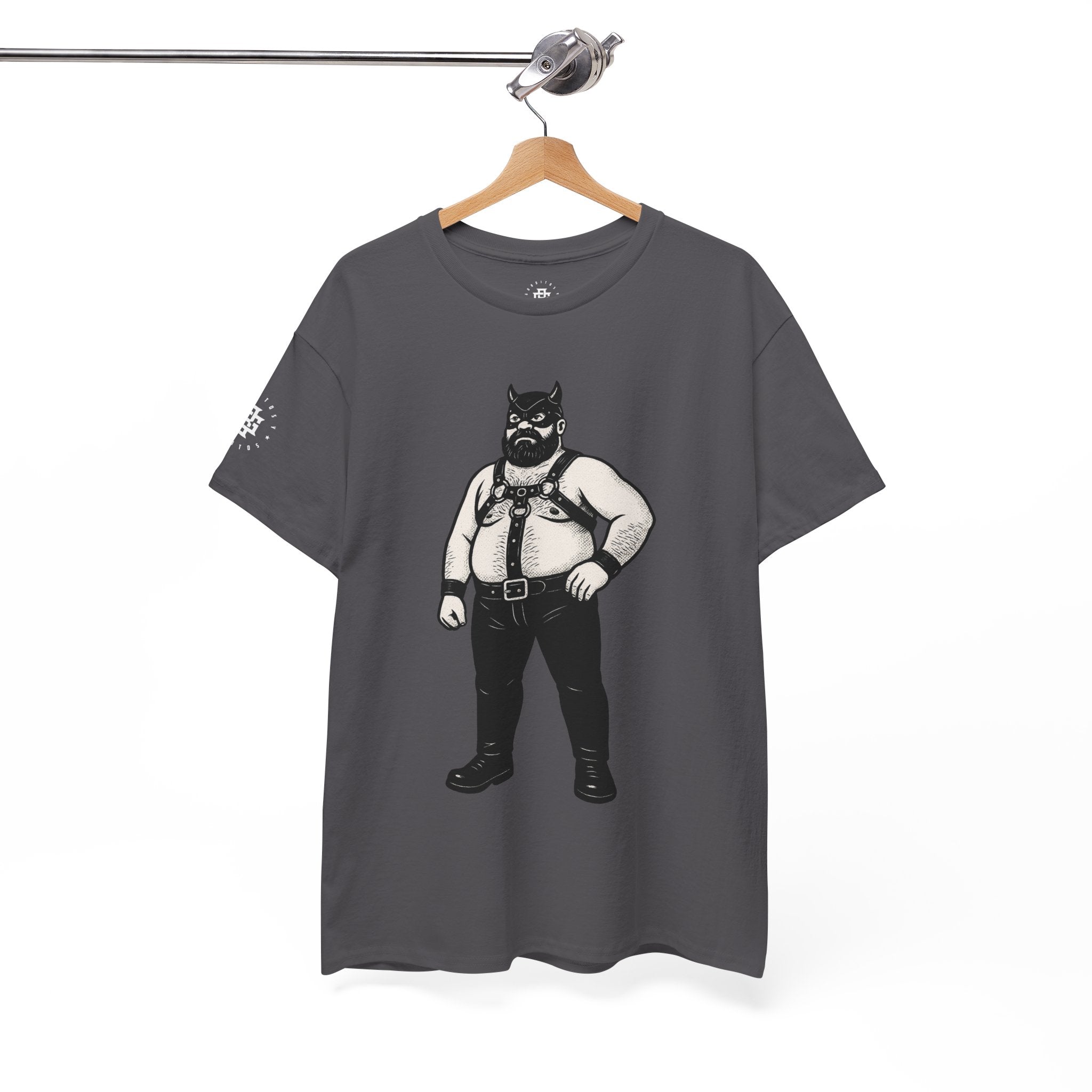 Bear Leather Daddy Graphic Tee — Vintage Biker Pride T-Shirt