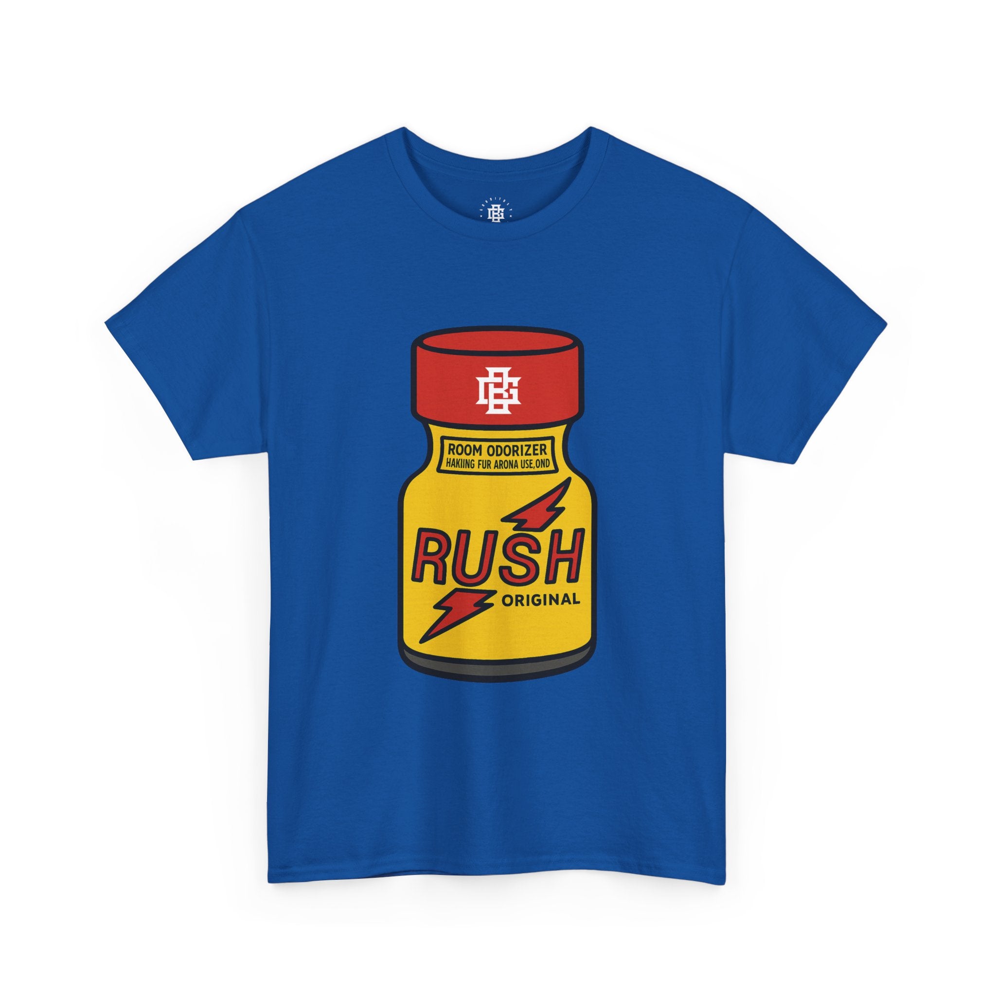 Rush Sauce Bottle T-Shirt — Retro Hot Sauce Graphic Tee