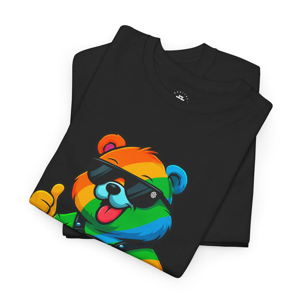 Rainbow Thumbs-Up Bear T-Shirt — Cute Pride Graphic Tee