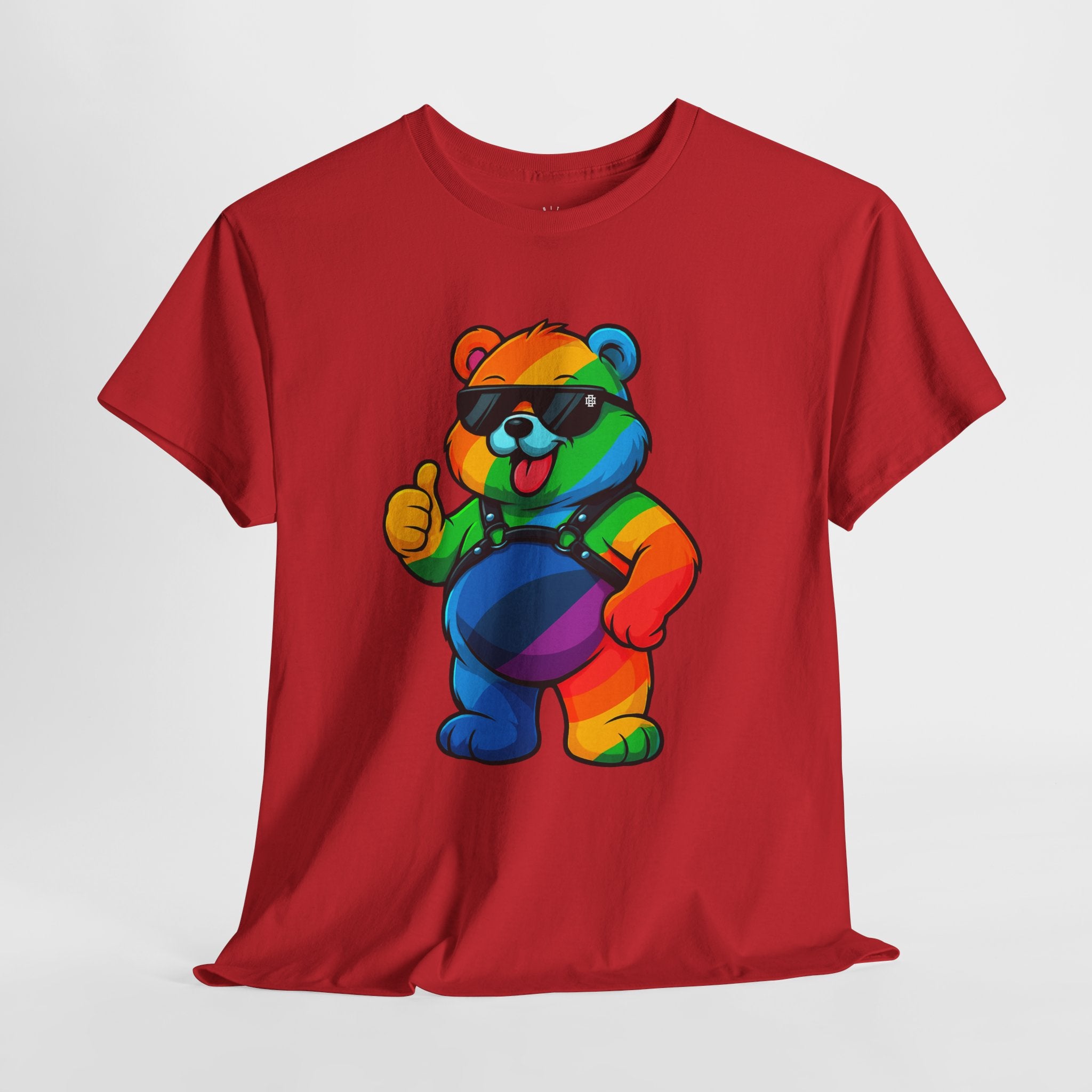 Rainbow Thumbs-Up Bear T-Shirt — Cute Pride Graphic Tee