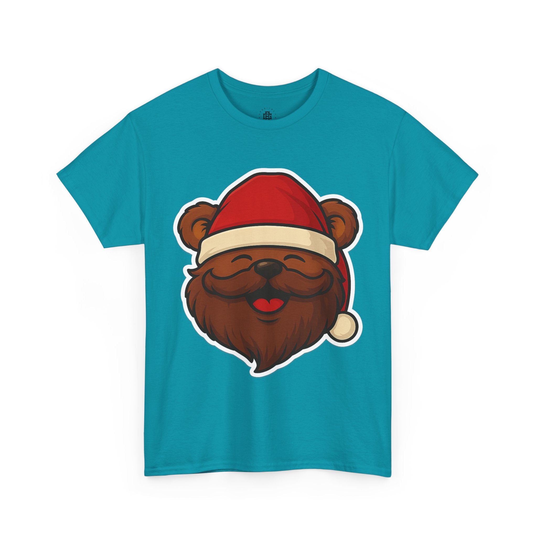 Bear with Santa Hat T-Shirt — Cute Christmas Holiday Tee