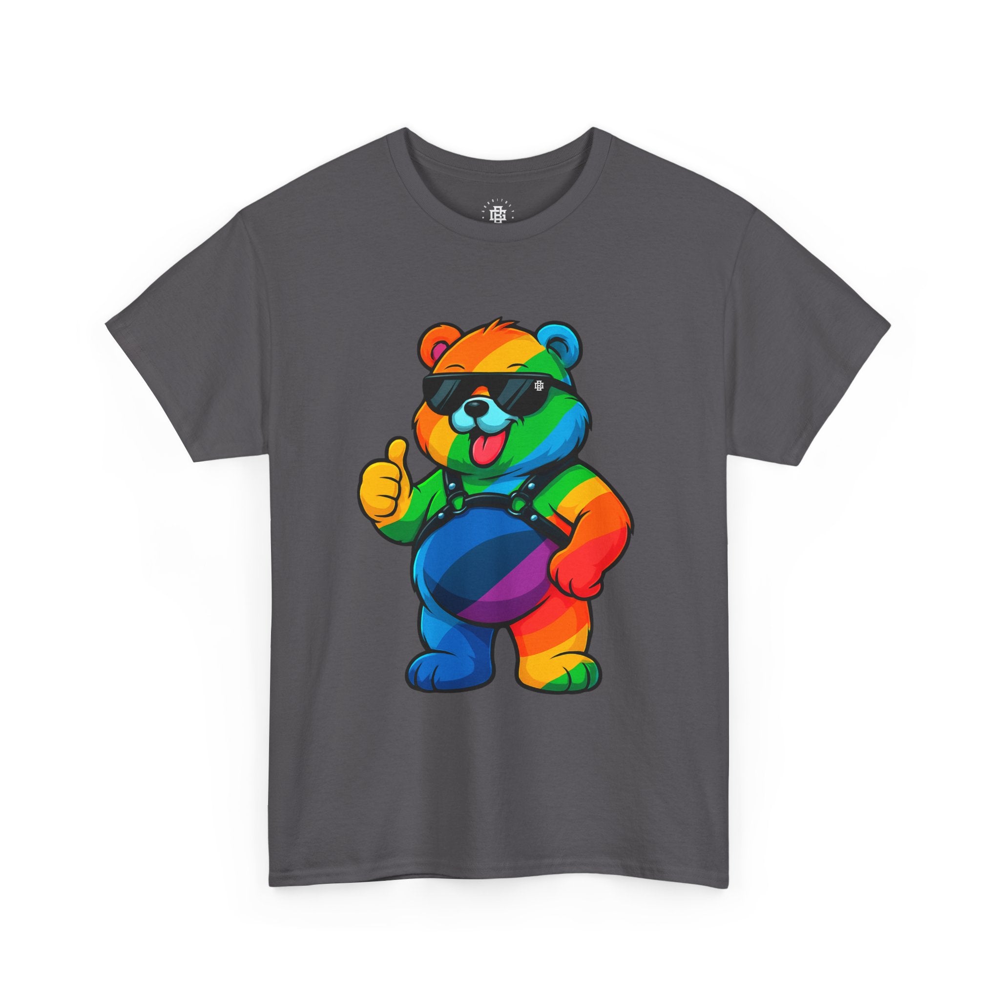 Rainbow Thumbs-Up Bear T-Shirt — Cute Pride Graphic Tee