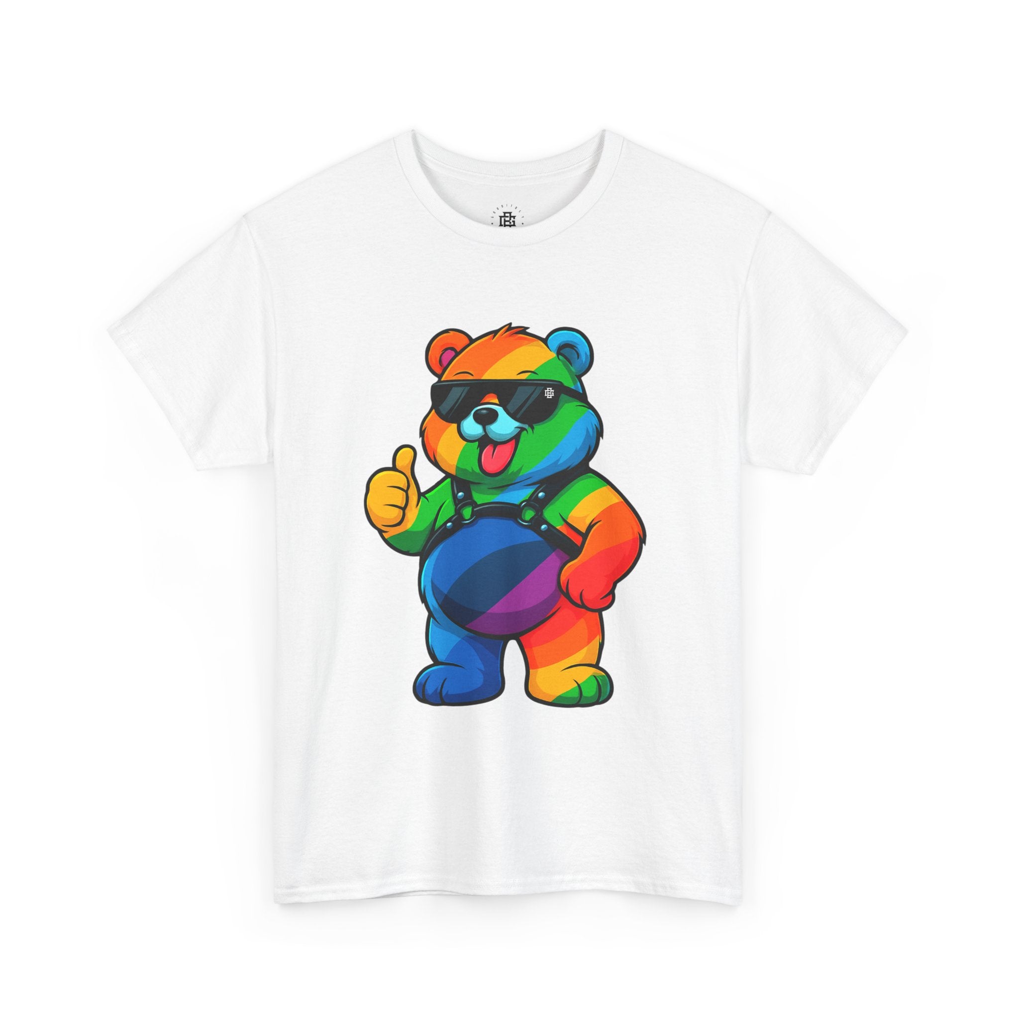 Rainbow Thumbs-Up Bear T-Shirt — Cute Pride Graphic Tee